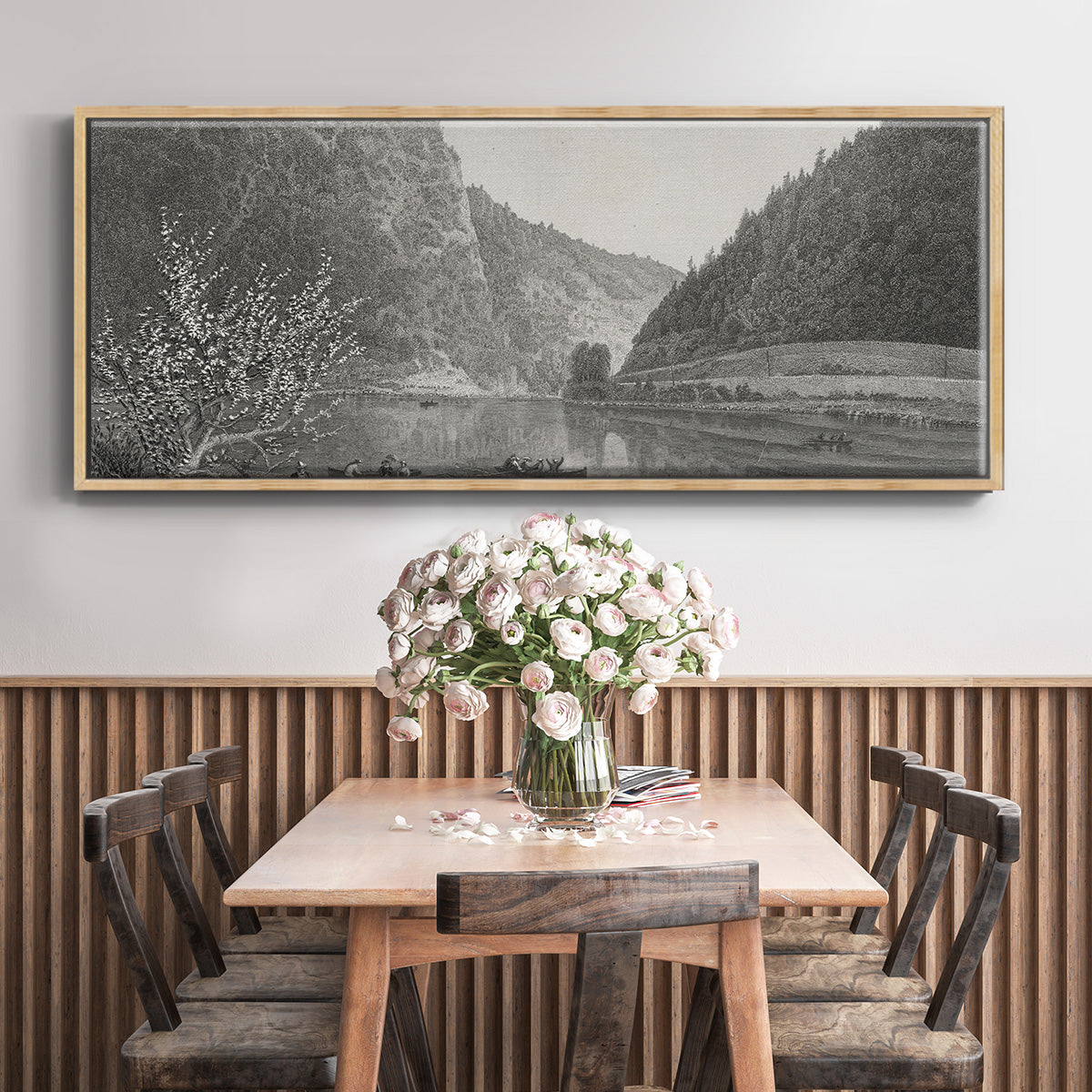Delaware Water Gap - Floater Framed Canvas Print