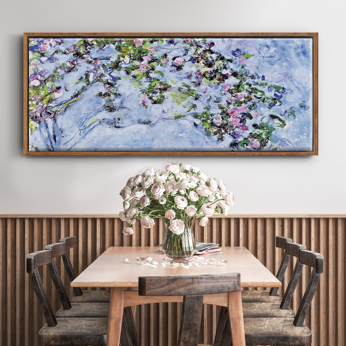 The Rose Bush, 1925 - Floater Framed Canvas Print