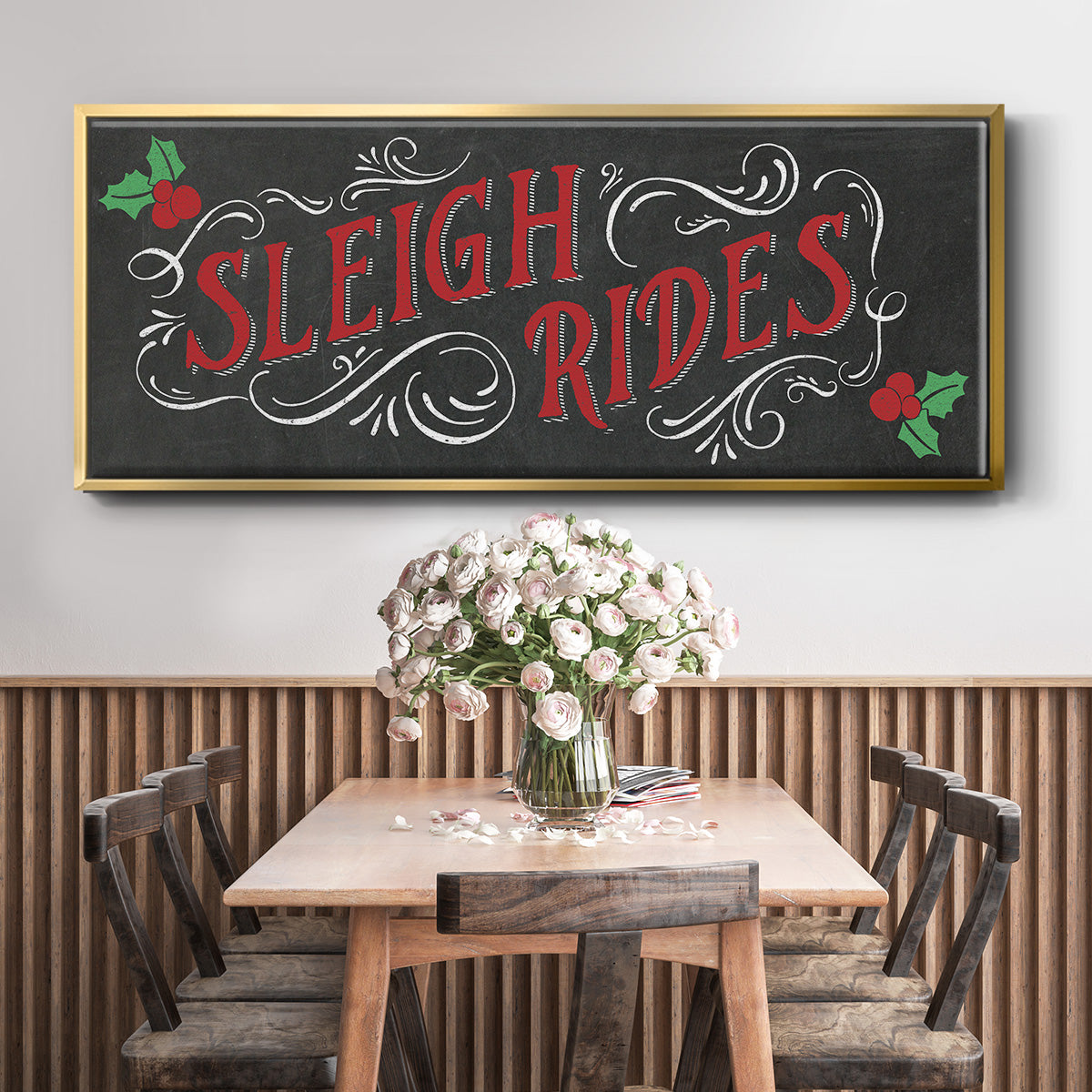 Sleigh Rides - Floater Framed Canvas Print