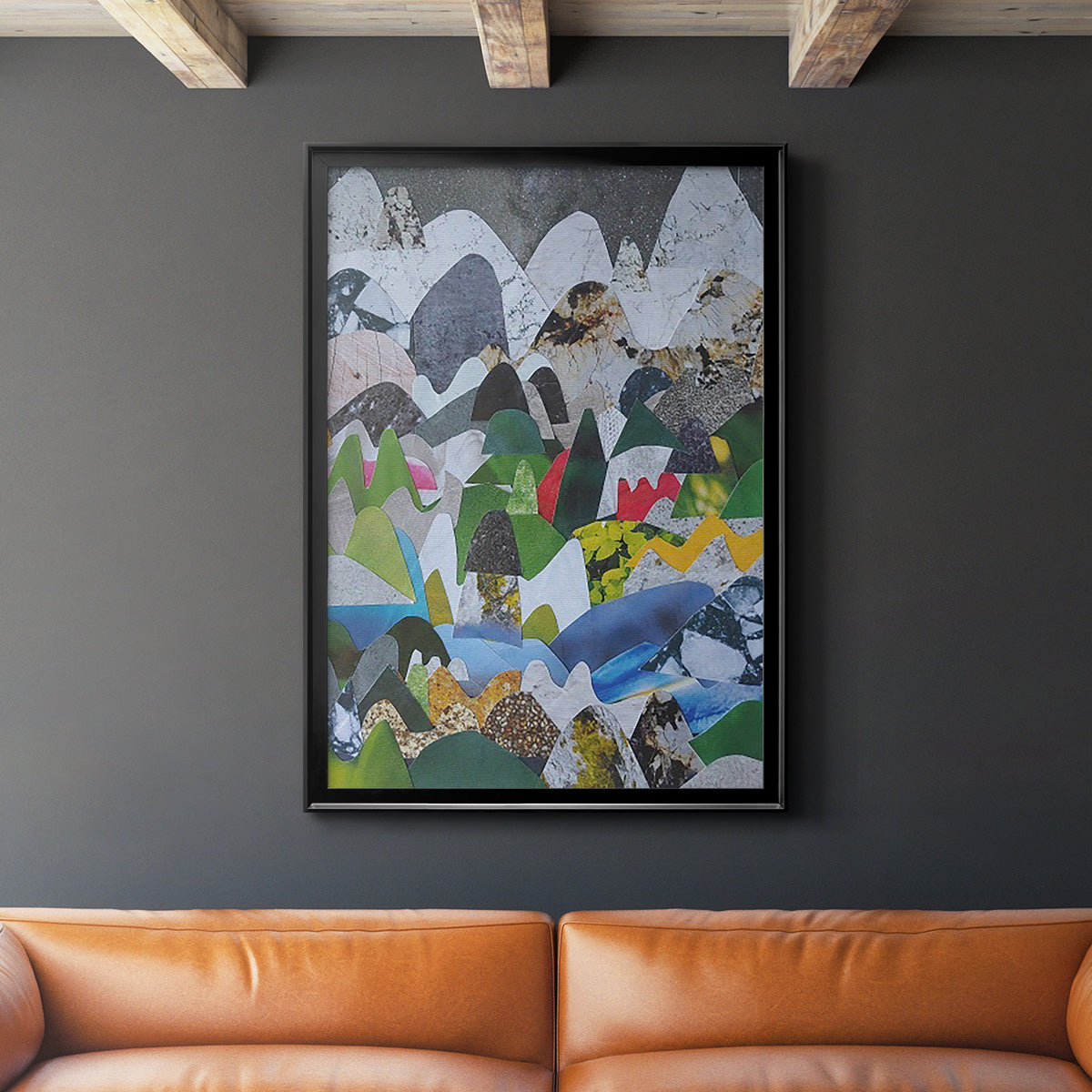 High Sierras - Modern Framed Canvas Print