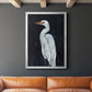 Calm Great Egret I - Modern Framed Canvas Print