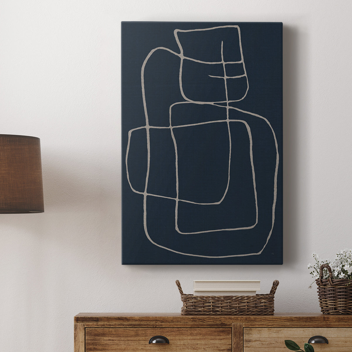 Shapes and Night Sky II - Canvas Art Print