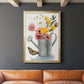 Watering Can Bouquet I - Modern Framed Canvas Print