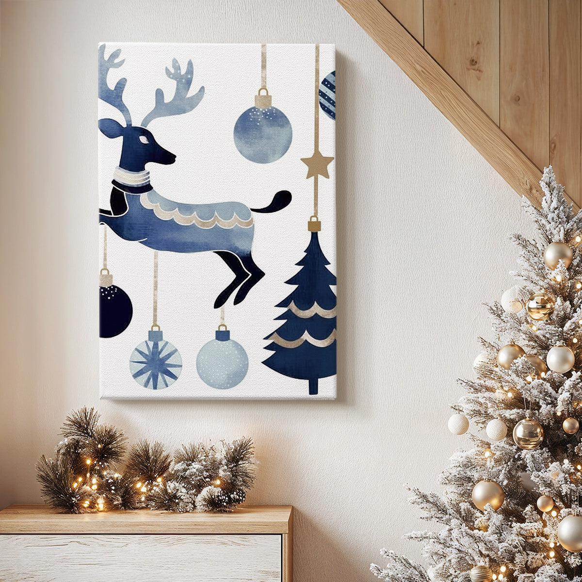 Frostlit Icicles at Dawn - Canvas Art Print