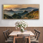 Jinshanling Mountains at Sunrise in Autumn Colors - Floater Framed Canvas Print