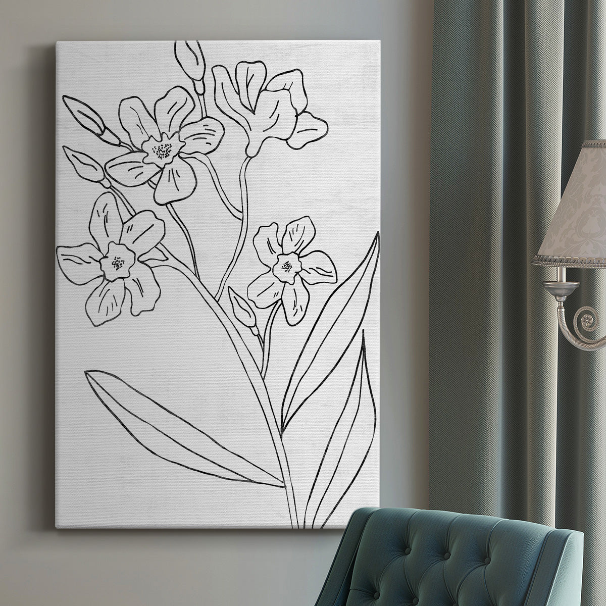 Botanical Sketch II Premium Gallery Wrapped Canvas - Ready to Hang