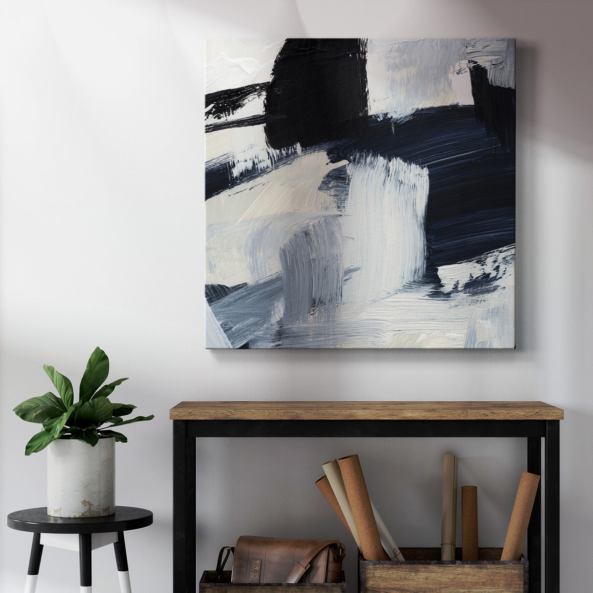 Expressive Monochrome II - Canvas Art Print