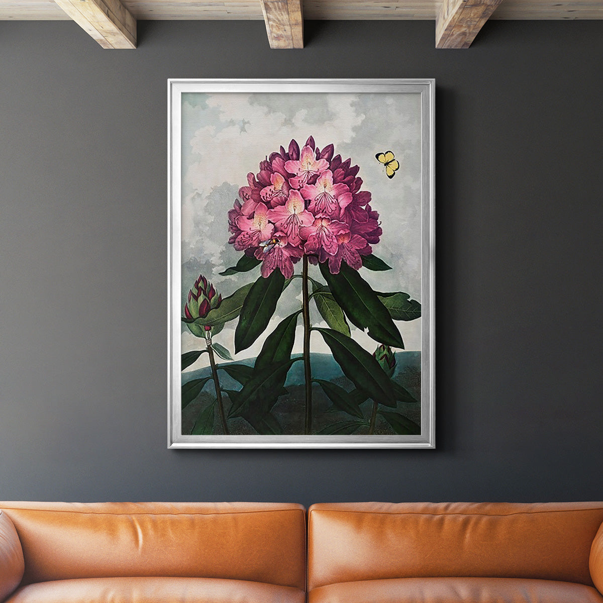 Temple of Flora X - Modern Framed Canvas Print