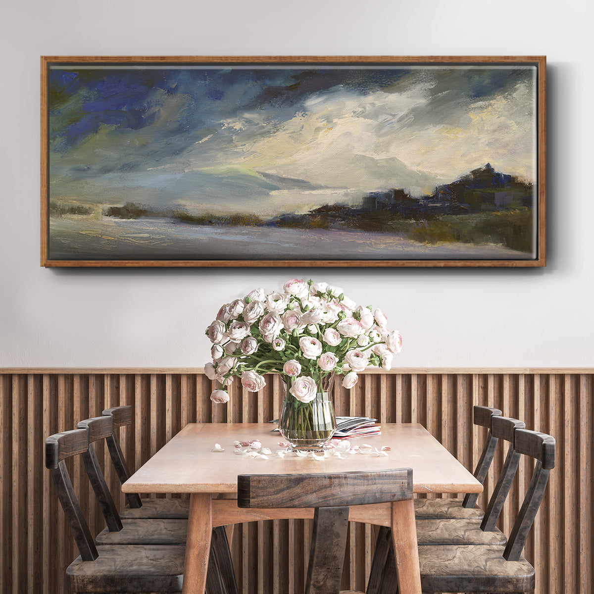 Seaside Sanctuary - Floater Framed Canvas Print