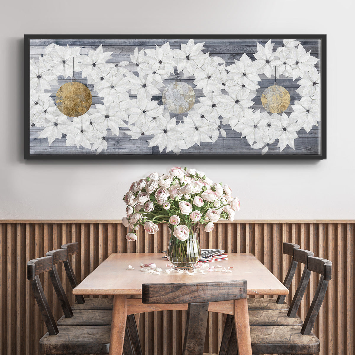 Sophisticated Christmas Collection H - Floater Framed Canvas Print
