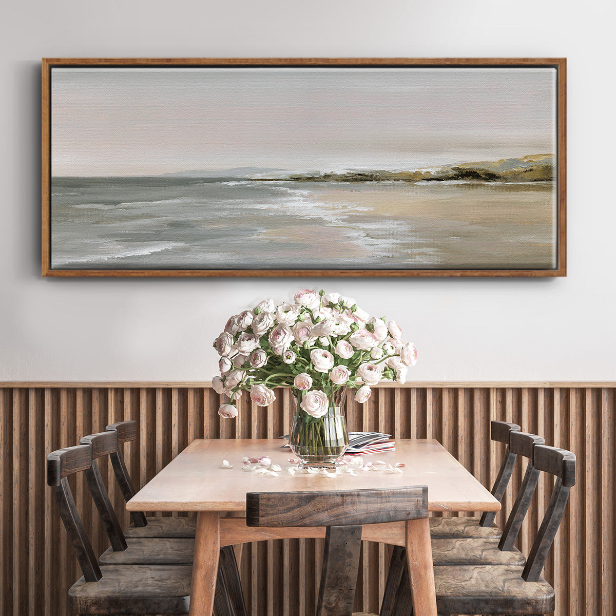 New Shore - Floater Framed Canvas Print