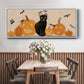 Pumpkin Patch Cats Collection D - Floater Framed Canvas Print