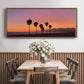 Sunset of Santa Monica - Floater Framed Canvas Print