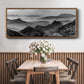Mountains of the Great Wall - Floater Framed Canvas Print