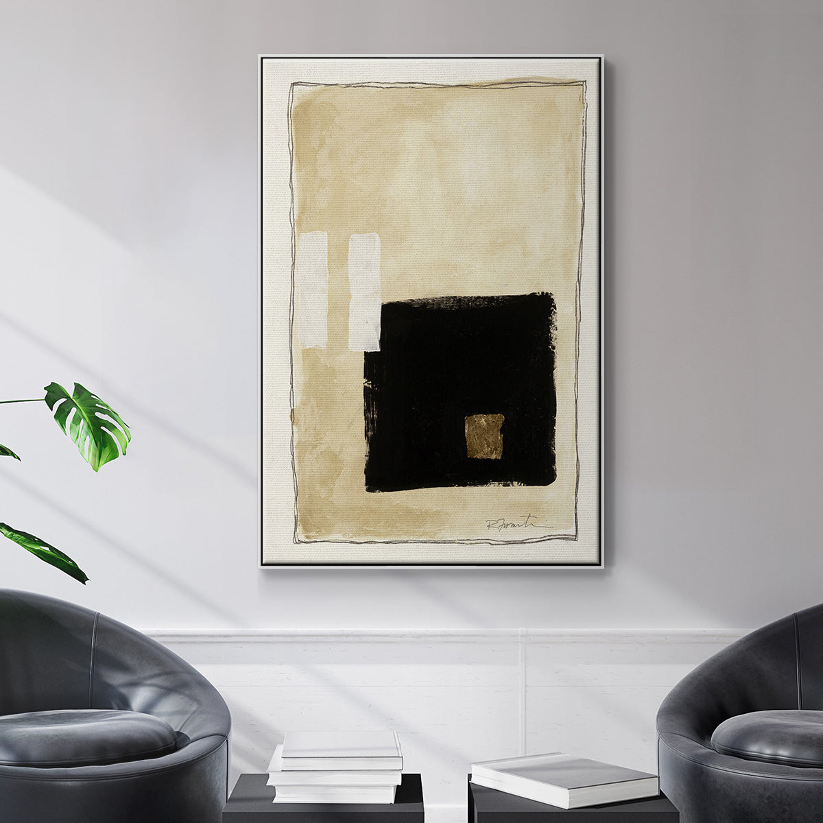 Inner Musing I - Floater Framed Canvas Print