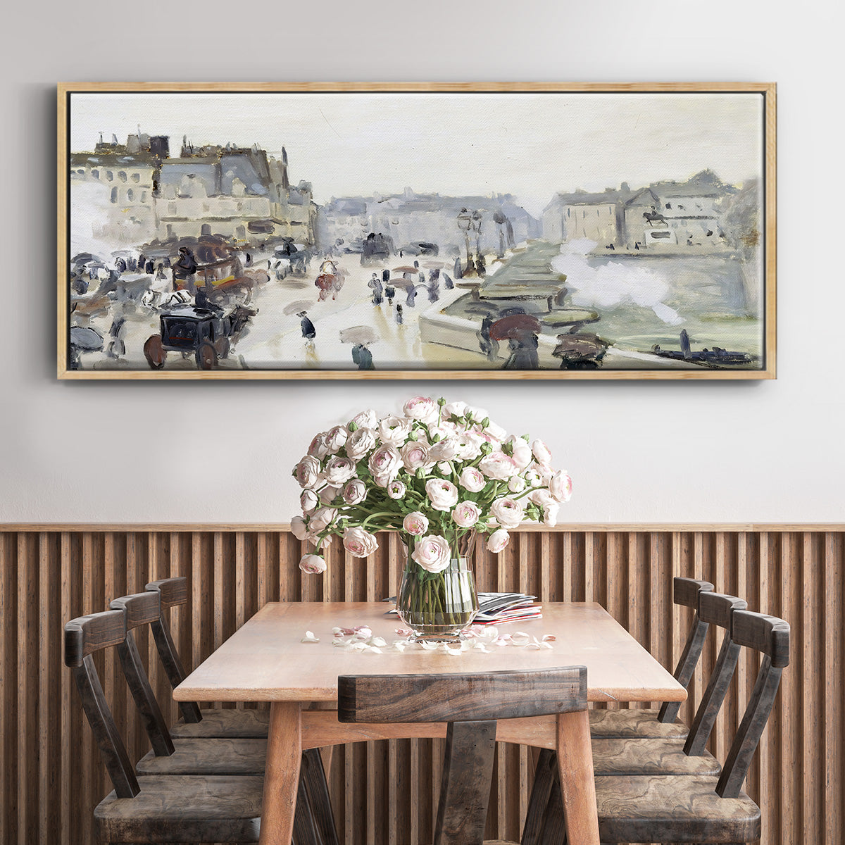 The Pont Neuf, 1872 - Floater Framed Canvas Print