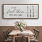 If You Feed Them - Floater Framed Canvas Print