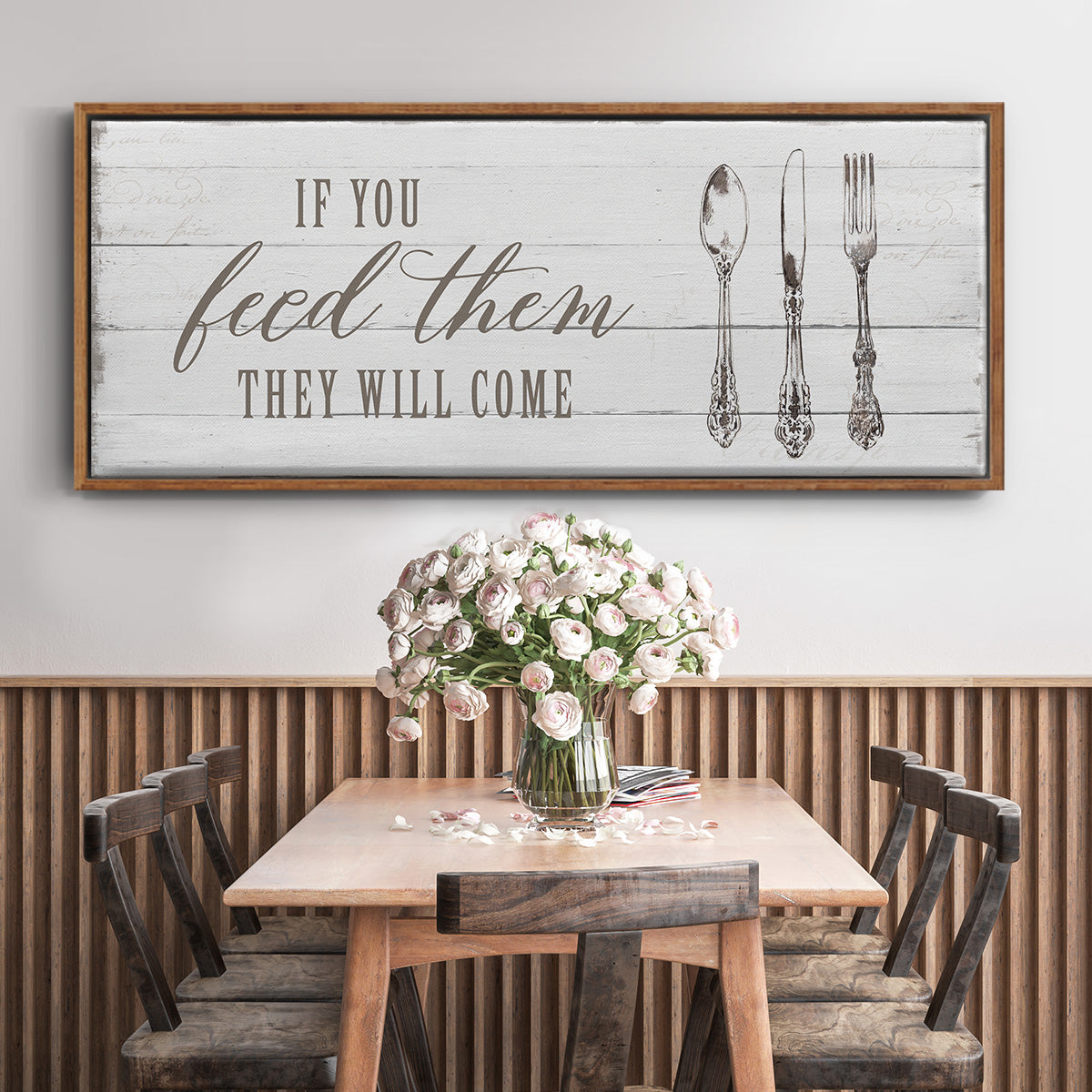 If You Feed Them - Floater Framed Canvas Print