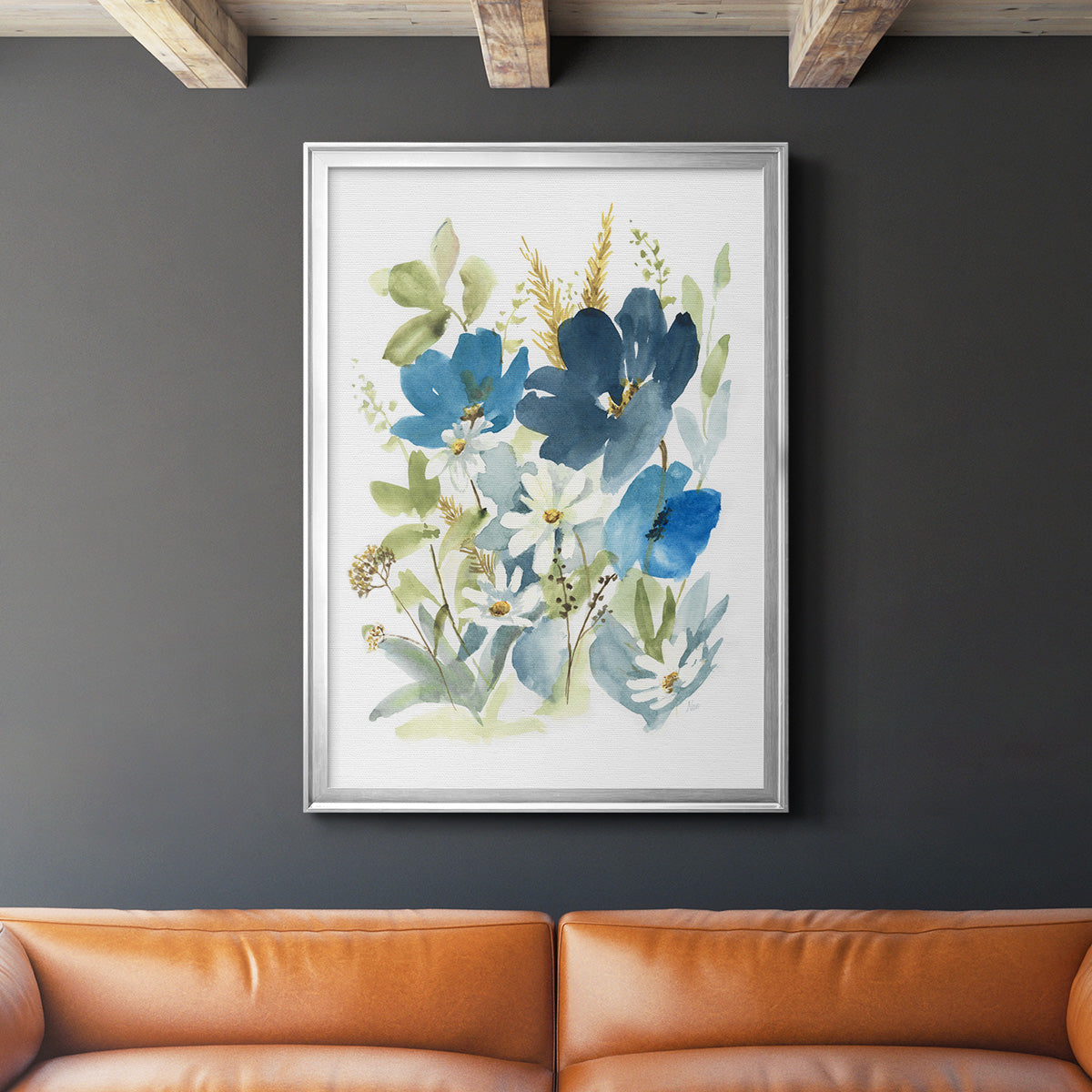 Wild Medley II - Modern Framed Canvas Print