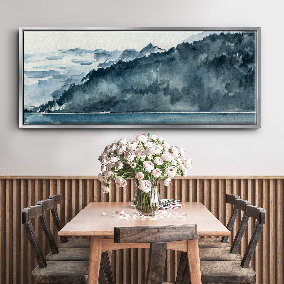 Winter Fjords II - Floater Framed Canvas Print