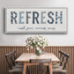 Refresh - Floater Framed Canvas Print
