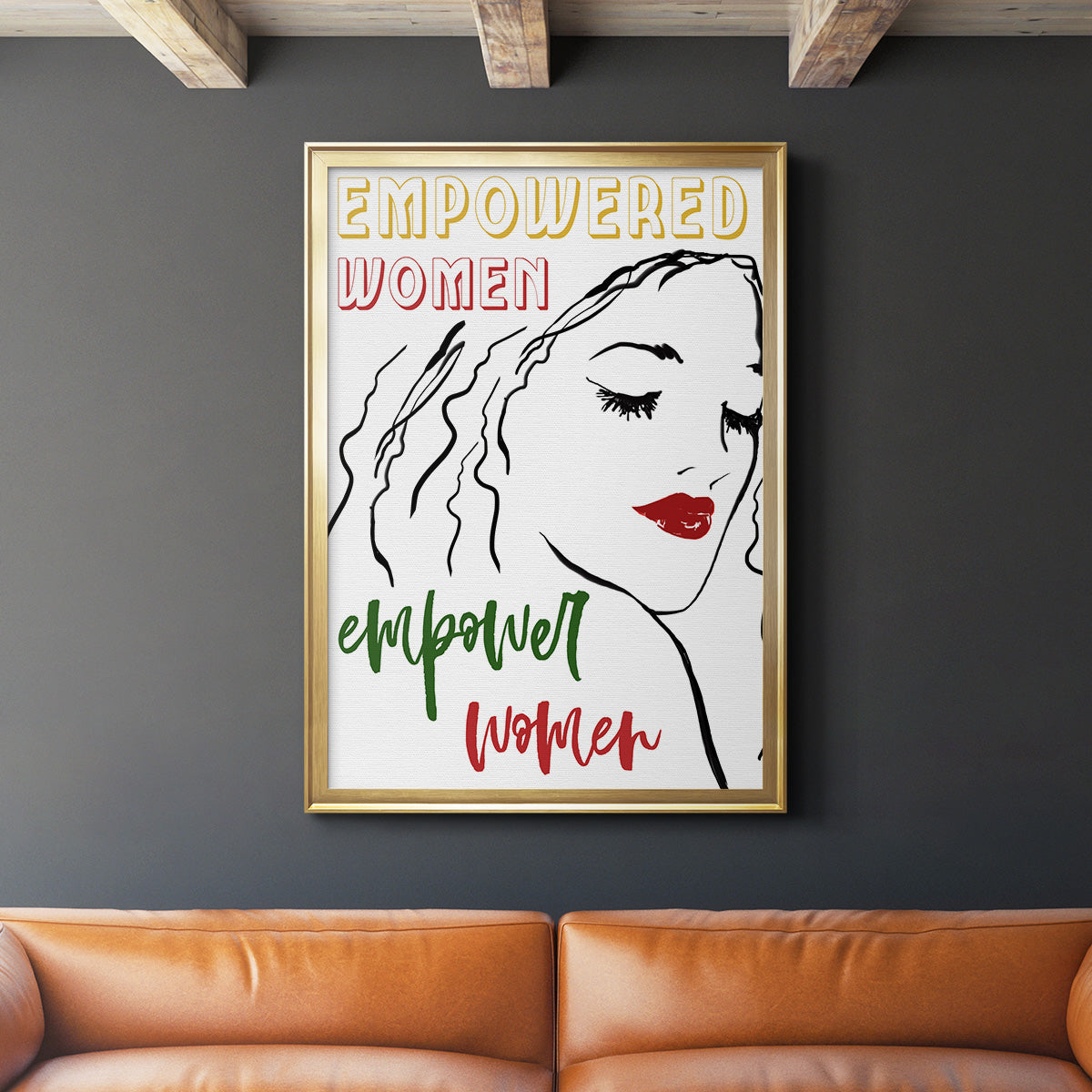 Empowered Women - Modern Framed Canvas Print