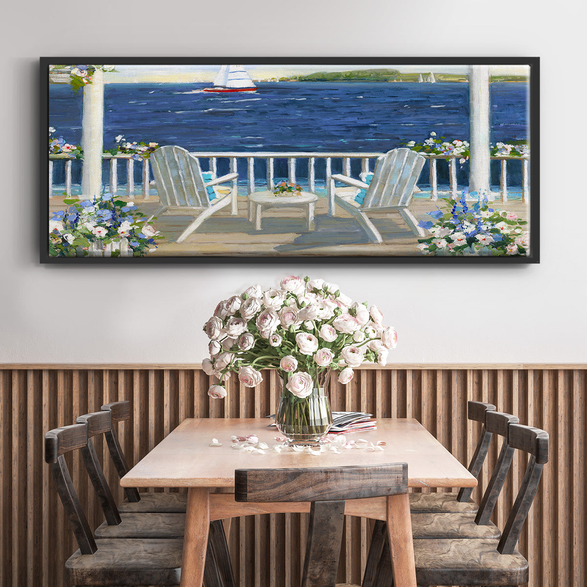 Summer Sail - Floater Framed Canvas Print