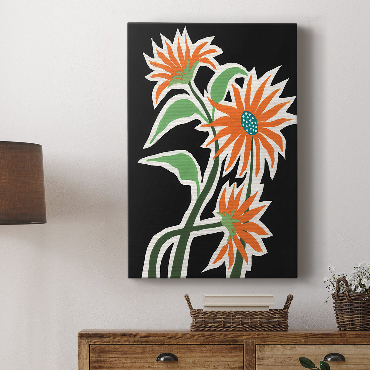 Pop Flowers III - Canvas Art Print