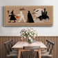 Graphic Halloween Collection D - Floater Framed Canvas Print