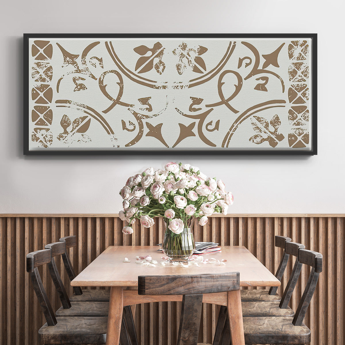 Ceramic Tile Collection D - Floater Framed Canvas Print