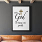 All Things Possible Gold - Modern Framed Canvas Print