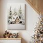 Frostlit Cottage at Dusk - Canvas Art Print