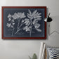 Foliage on Navy VI Premium Framed Canvas- Ready to Hang