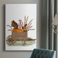 Squirrels In Pumpkin Wheelbarrow Premium Gallery Wrapped Canvas - Ready to Hang