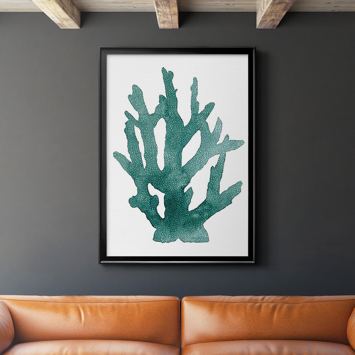 Coral Souvenirs I - Modern Framed Canvas Print