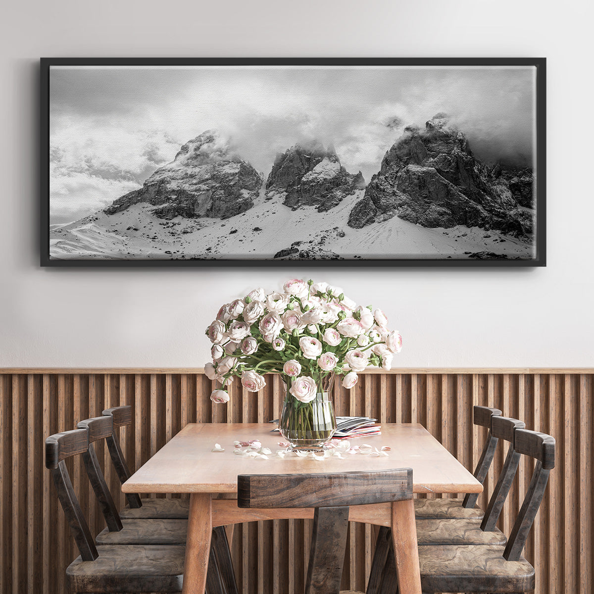 Dolomites - Floater Framed Canvas Print