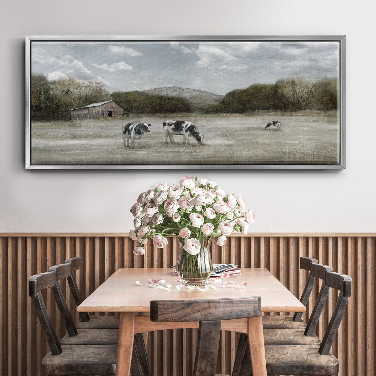 Country Satisfaction - Floater Framed Canvas Print