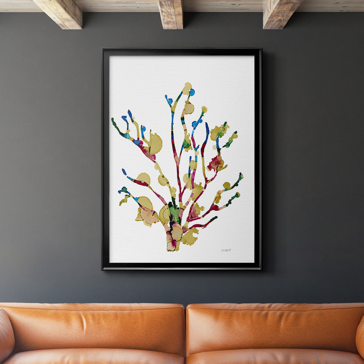 Sea Coral III - Modern Framed Canvas Print