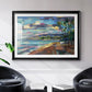 Morning Moon Over Waikiki - Modern Framed Art Print
