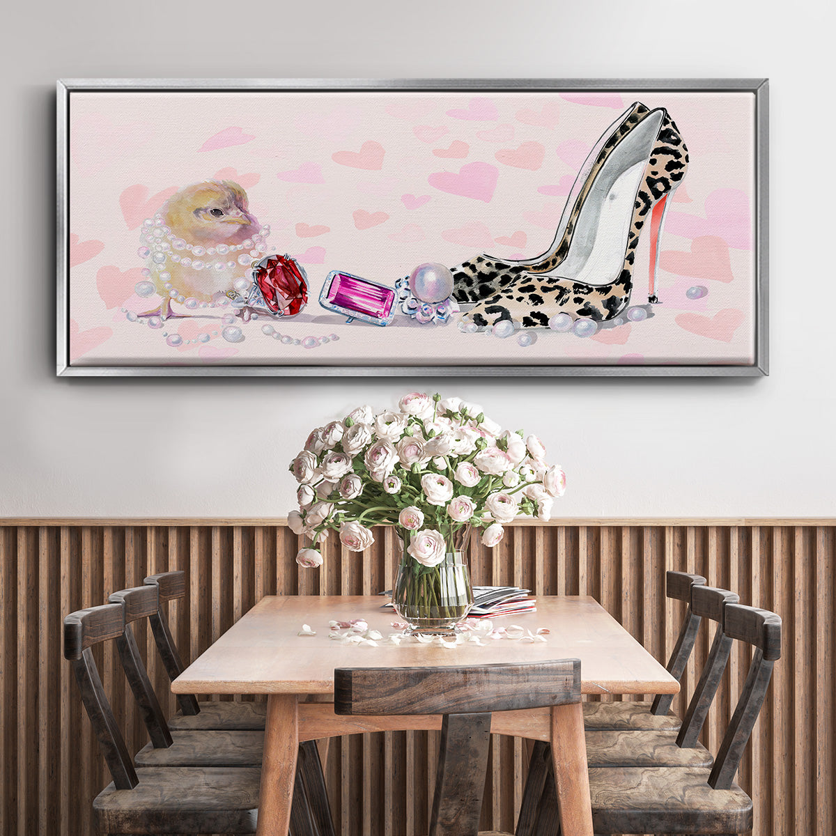 Cute Couture Collection D - Floater Framed Canvas Print