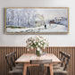 Snow in Argenteuil, 1875 - Floater Framed Canvas Print