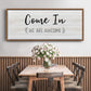 Come In - Floater Framed Canvas Print