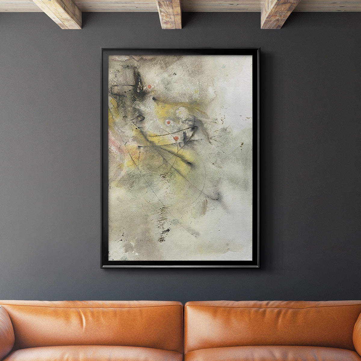Soft Inspiration II - Modern Framed Canvas Print