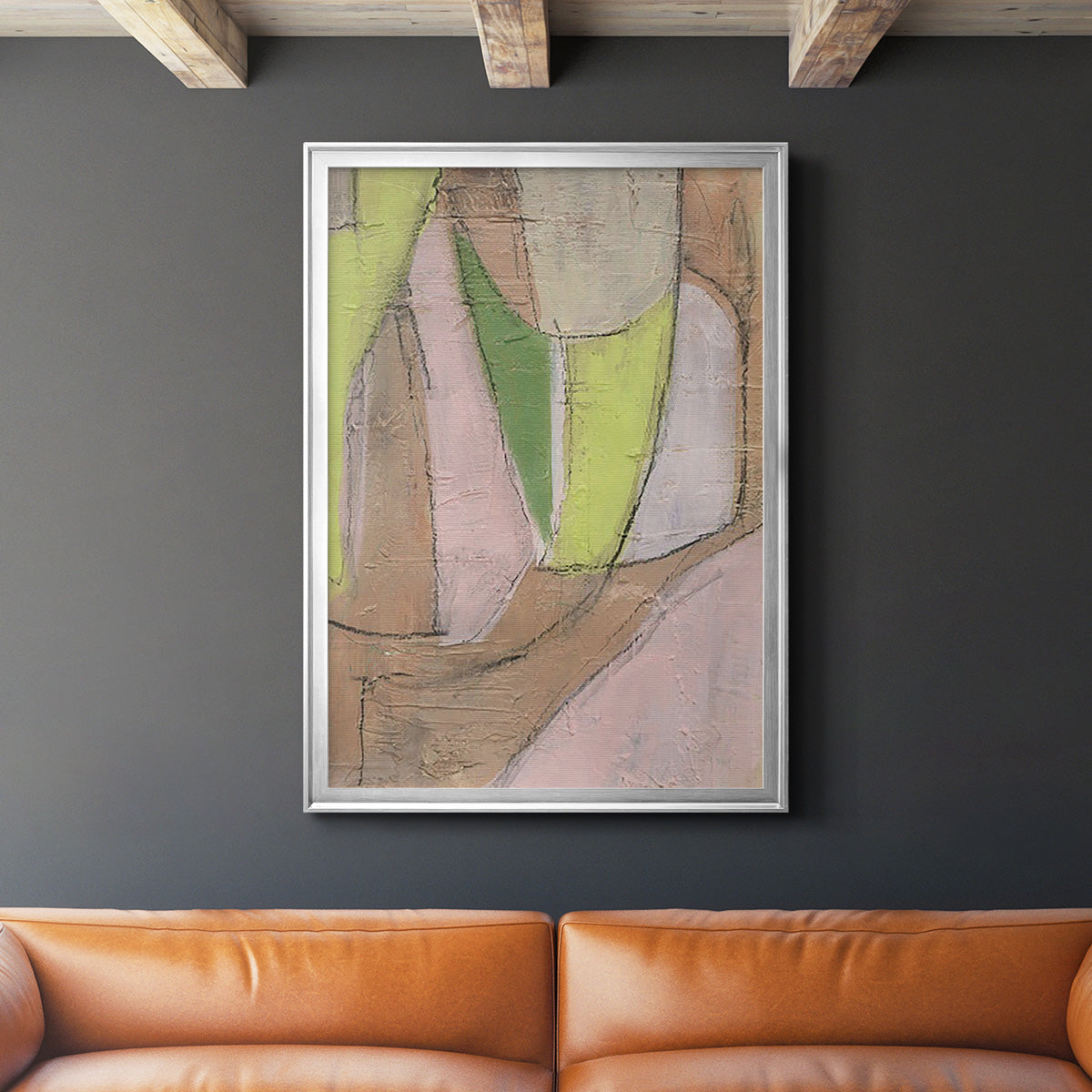 Many Layers I - Modern Framed Canvas Print