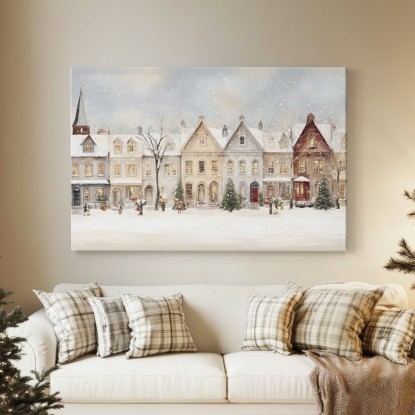 Snowwhite Night Green - Canvas Art Print