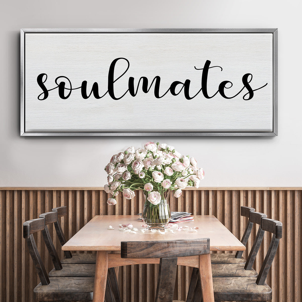 Soulmates - Floater Framed Canvas Print