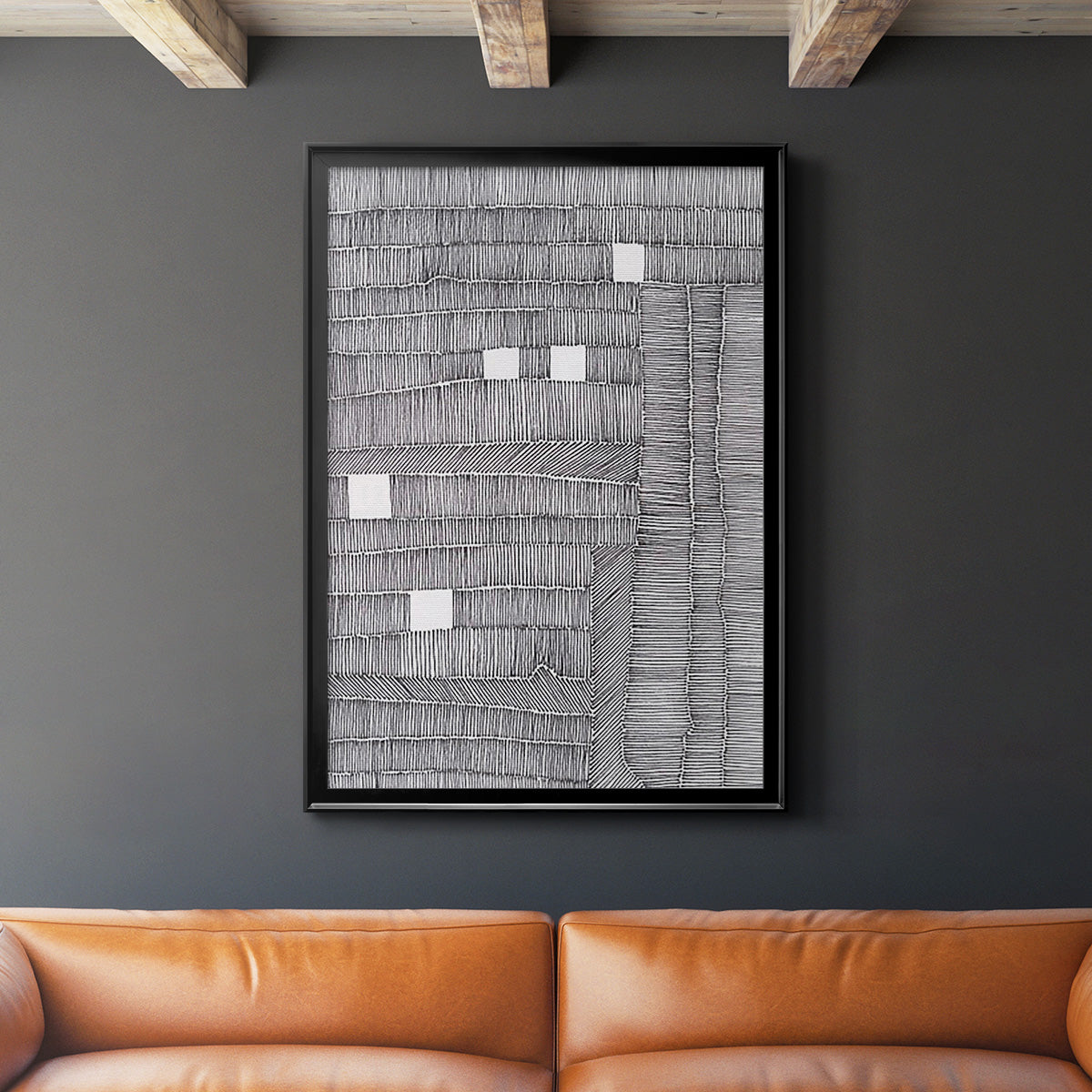 Tedious II - Modern Framed Canvas Print