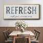 Refresh - Floater Framed Canvas Print
