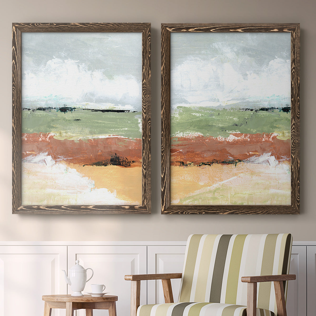 Quiet Prarie Grove I - Premium Framed Canvas - Ready to Hang