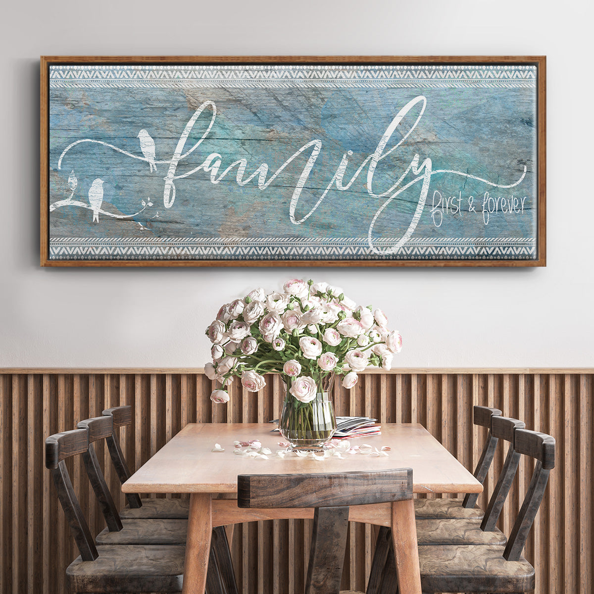 Family First - Floater Framed Canvas Print
